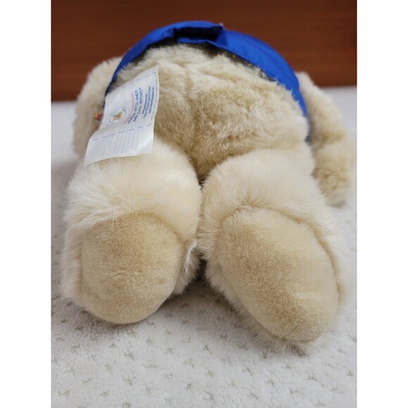 BUILD A BEAR Beige CHEER BEAR PLUSH with BABW Pennant - Picture 5 of 6